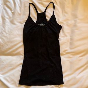 Black Sparkly Guess Tank Top